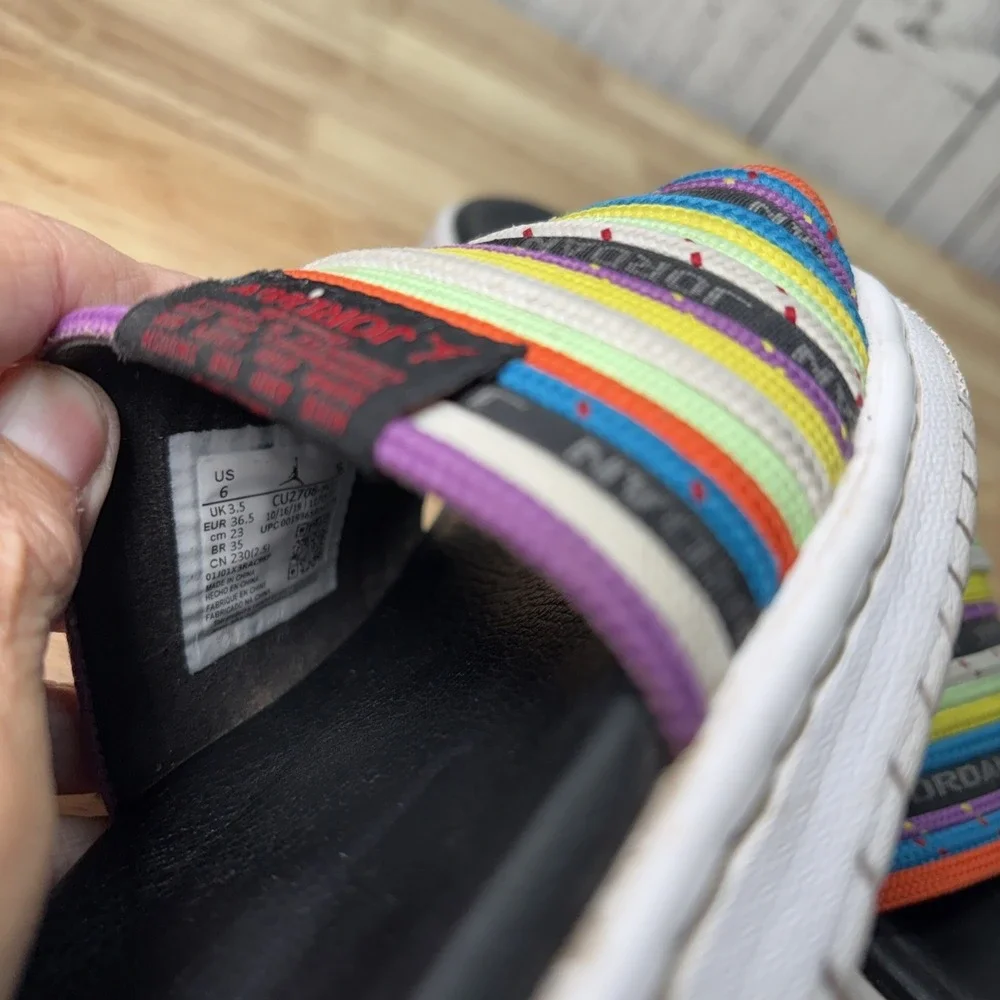 Nike Women's Jordan‎ Modero 2 Slide Sandal, Multi-Color  CU2708 901 Size 6  EUC